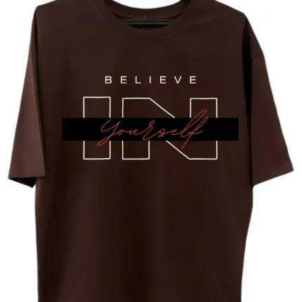 OVERSIZED GRAPHIC PRINTED T-SHIRTS BELIEVE IN
