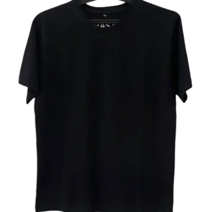 REGULAR FIT PLAIN T-SHIRTS BLACK
